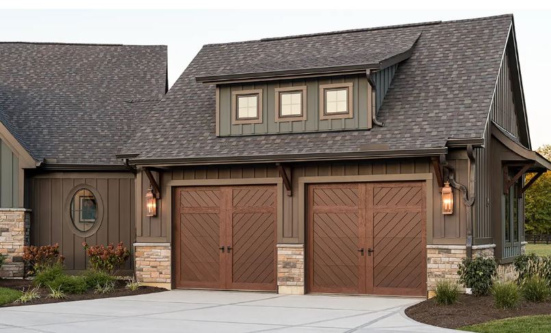 Canyon Ridge® Chevron Garage Doors by Clopay